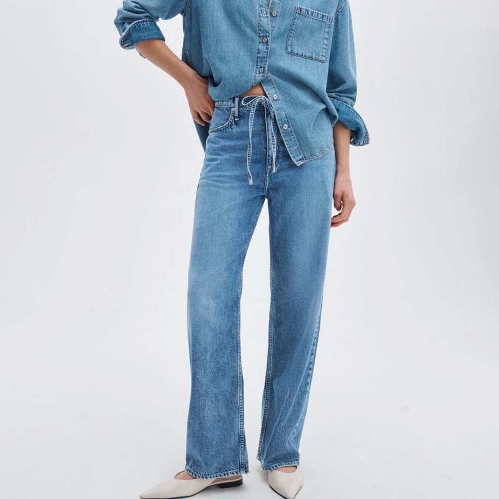Rag & Bone Phoebe Drawstring Wide-Leg Jean